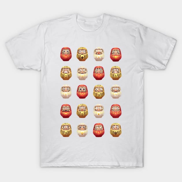 Daruma Dolls T-Shirt by Bratzoid